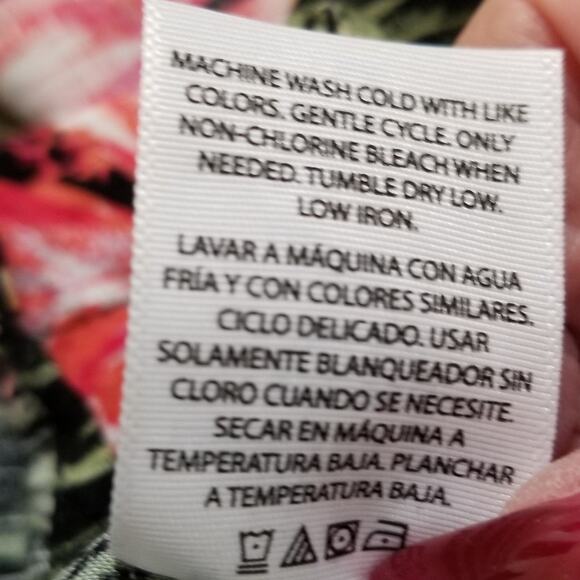 George Men's Tropical Floral Hibiscus Button Down Short Sleeve Shirt Sz 2XL -EUC - Picture 8 of 8